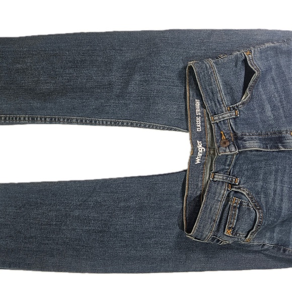 Wrangler Blue Straight Leg Jeans - Picture 6 of 10